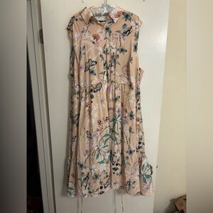 Roaman's Floral Mini Dress